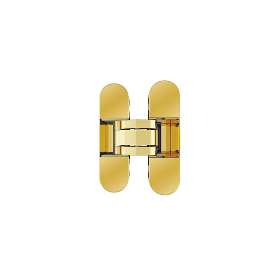 Петля дверная скрытая AGB for Profil Doors Eclipse 2.0 в цвете золото глянец с накладками