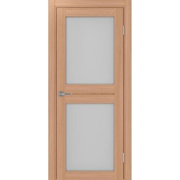 Межкомнатная дверь экошпон Турин 520.212 ясень тёмный остеклённая