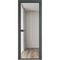 Алюминиевая межкомнатная дверь 1AХ серая ночь остеклённая