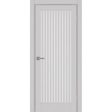 Межкомнатная дверь экошпон Турин 543.2 пепельный остеклённая