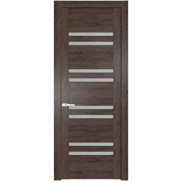 Межкомнатная дверь 1.6N дуб тобакко остеклённая