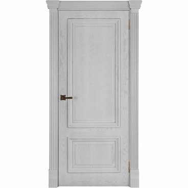 Межкомнатная дверь шпон Корсика дуб перла глухая