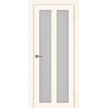 Межкомнатная дверь экошпон Турин 521.22 ясень светлый остеклённая