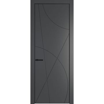 Межкомнатная дверь 4PA графит глухая