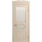 Межкомнатная дверь массив бука Viporte Лацио ваниль остеклённая