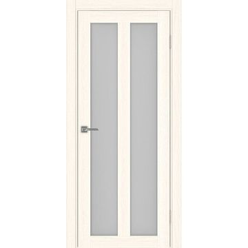 Межкомнатная дверь экошпон Турин 521.22 ясень светлый остеклённая