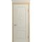 Межкомнатная дверь массив ясеня Viporte Бристоль Декор белая эмаль патина золото глухая