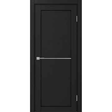 Межкомнатная дверь экошпон Турин 502АПП.11 антрацит с молдингом