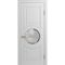 Межкомнатная дверь массив бука Viporte Лацио Амбиенте белая эмаль остекление 4