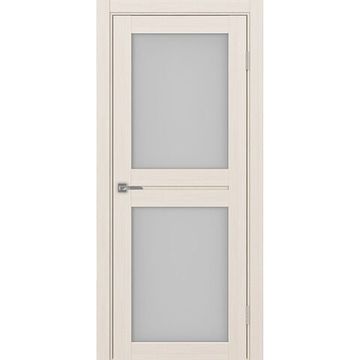Межкомнатная дверь экошпон Турин 520.212 ясень перламутровый остеклённая
