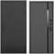 Входная дверь Смарт чёрный силк панель пиано антрацит