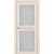 Межкомнатная дверь экошпон Турин 520.222 ясень перламутровый остеклённая