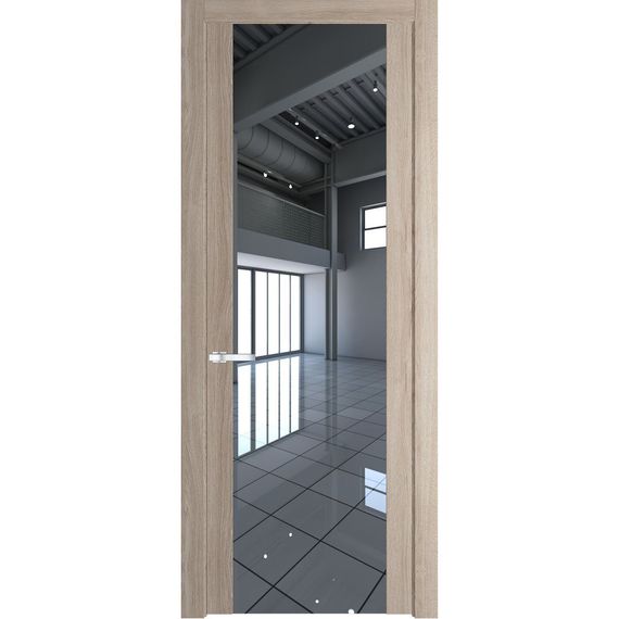 Межкомнатная дверь 1.7N дуб сонома остеклённая