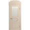 Межкомнатная дверь массив бука Viporte Лацио ваниль остеклённая