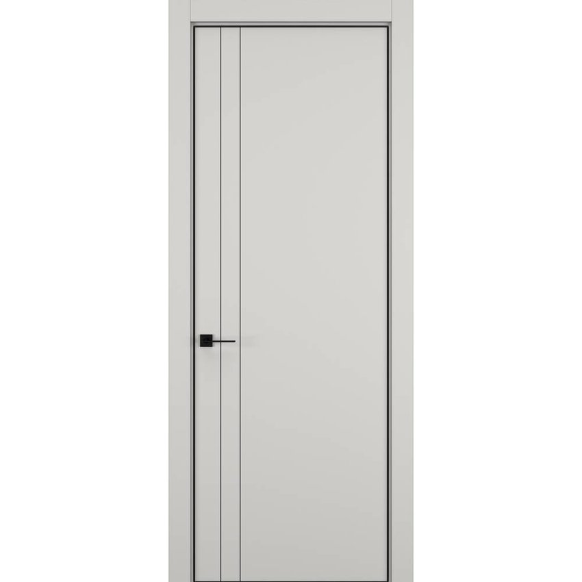 Фото межкомнатной двери керамик MN 4 слоновая кость глухая