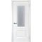 Фото межкомнатной двери эмаль Текона Смальта 102 сапфир RAL 9003 остеклённая