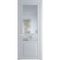 Межкомнатная дверь 1.5.4PD лайт грей остеклённая