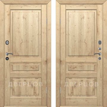 Входная дверь из массива дуба Дверцов Болонья с сучками без отделки