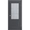 Фото двери Патриция графитовая эмаль RAL 7024 со стеклом