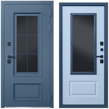 Входная уличная дверь Эльбрус с окном