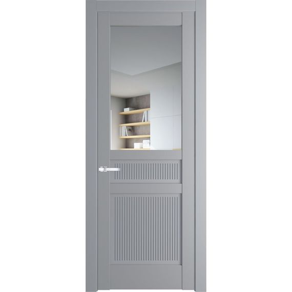 Межкомнатная дверь 2.3.2PM смоки остеклённая