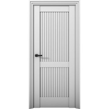 Межкомнатная дверь Никель 2 манхеттен глухая