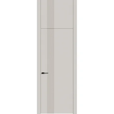 Межкомнатная дверь с фальшфрамугой эмаль Ofram Линнея 4 латте