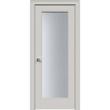 Межкомнатная дверь эмаль Дельта латте со стеклом
