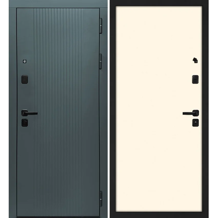 Входная дверь Альфа бархат авокадо панель гладкая магнолия