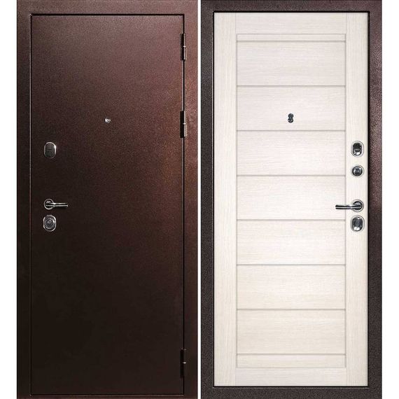 Входная дверь С-3 антик медь панель сборная сандал бежевый