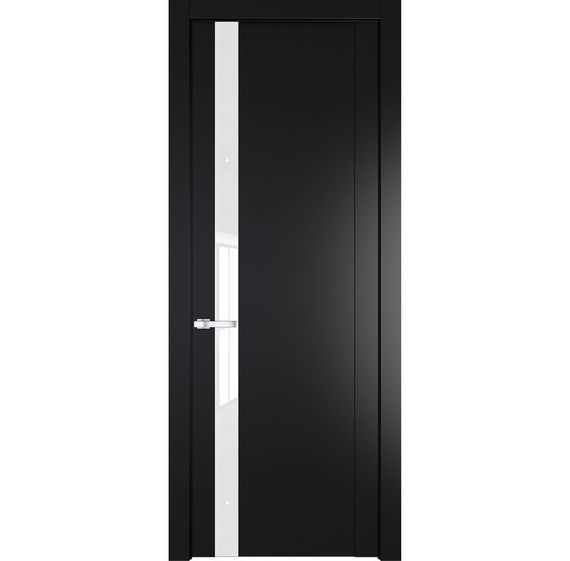 Межкомнатная дверь 1.2P блэк остеклённая