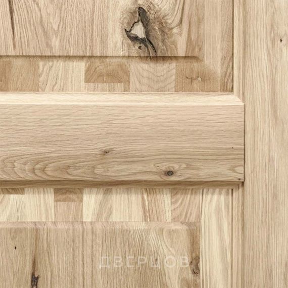 Межкомнатная дверь массив дуба с сучком Дверцов Фабриано остеклённая