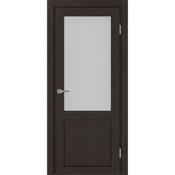 Межкомнатная дверь экошпон Турин 502.21 венге остеклённая