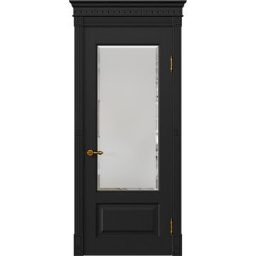 Межкомнатная дверь массив дуба Viporte Классика 1 арабика остеклённая