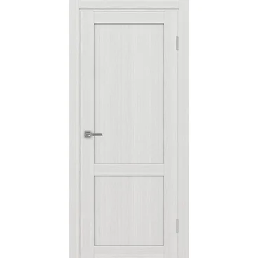 Межкомнатная дверь экошпон Турин 502.11 ясень серебристый глухая