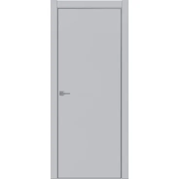 Межкомнатная дверь экошпон Uberture Tamburat 4101 манхеттен кромка алюминиевая матовая глухая