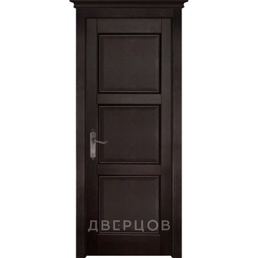 Межкомнатная дверь массив ольхи ОКА Турин венге глухая