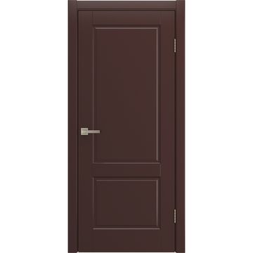 Межкомнатная дверь Патриция коричневая эмаль RAL 8016 глухая