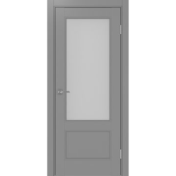 Межкомнатная дверь экошпон Турин Neo 540ПФ.21 серый со стеклом