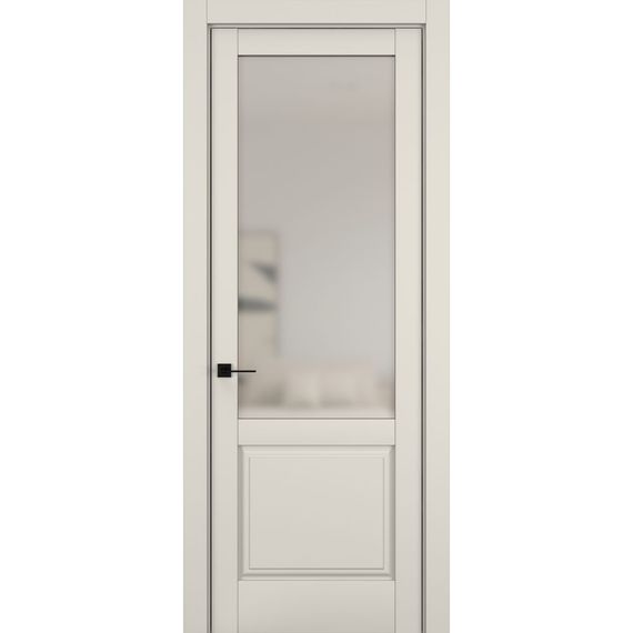 Фото межкомнатной двери керамик NC 10 жемчужный остеклённая