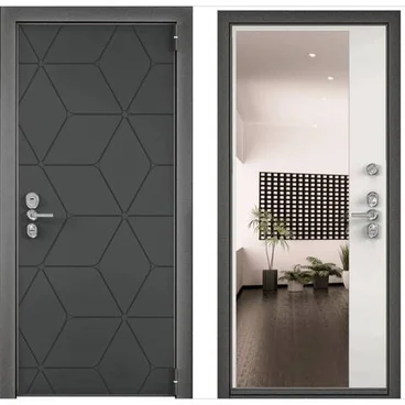 Входная дверь Ultimatum Next HT-3R темный пепел UR-2 милк матовый