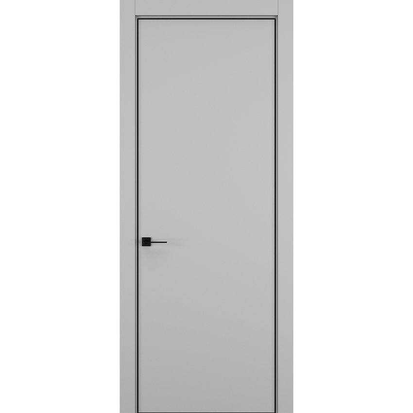Фото межкомнатной двери керамик MN 1 шеллак серый глухая