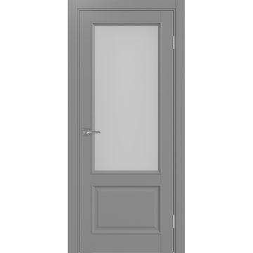 Межкомнатная дверь Тоскана багет 640.21 серый со стеклом