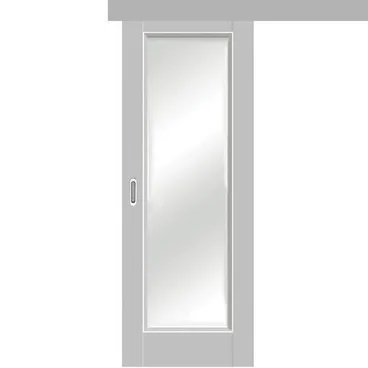 Раздвижная одностворчатая дверь Кобальт 42 манхэттен остеклённая