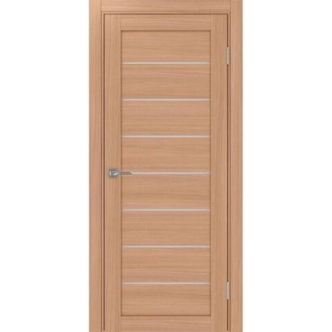 Межкомнатная дверь экошпон Турин 508.12 ясень тёмный остеклённая