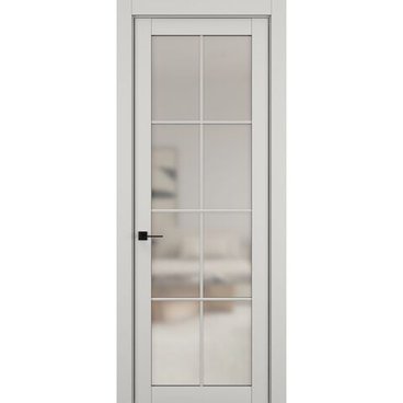 Межкомнатная дверь керамик NC 5 слоновая кость остеклённая