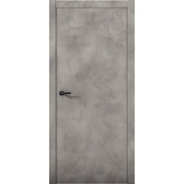 Межкомнатная дверь Плутоний 1 бетон лофт глухая
