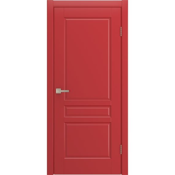 Фото двери Белли красная эмаль RAL 3028 глухая