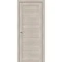 Фото межкомнатной двери экошпон El Porta Порта-28 cappuccino veralinga остеклённая