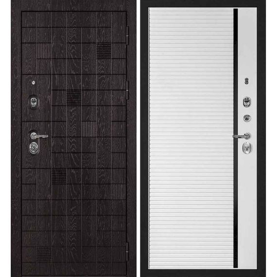 Входная дверь Нона-36 панель фрезерованная PR-173 белая